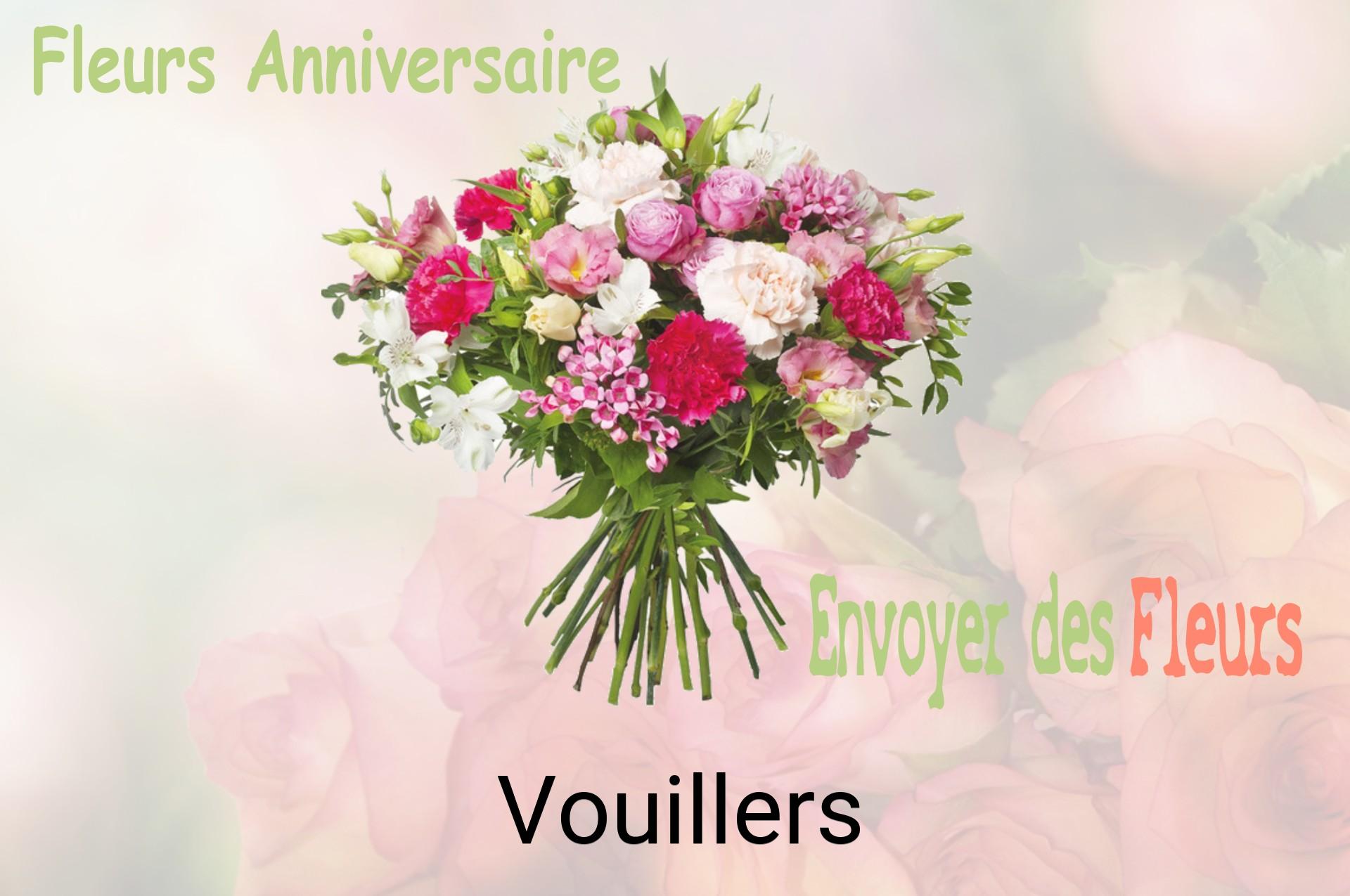 Bouquet de fleurs d’anniversaire livré à Vouillers