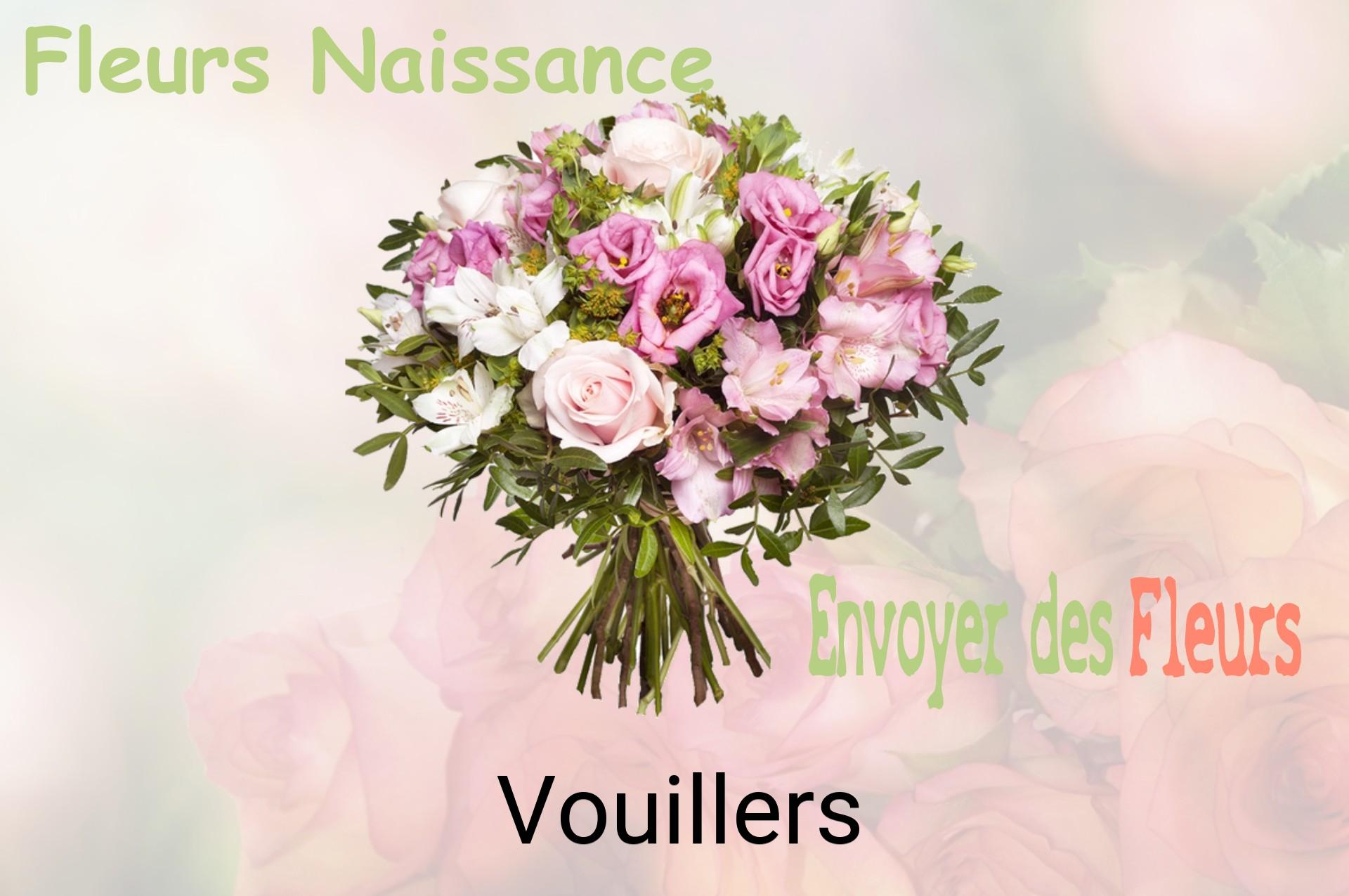 Bouquet de fleurs de naissance livré à Vouillers